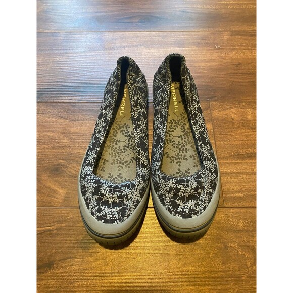 Merrell Women's 9.5 Luna Sport Ballet Flats Black Gray Floral - Picture 1 of 7